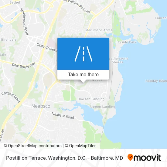 Postillion Terrace map