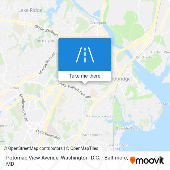 Potomac View Avenue map