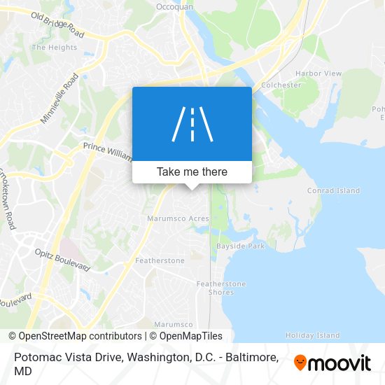 Mapa de Potomac Vista Drive