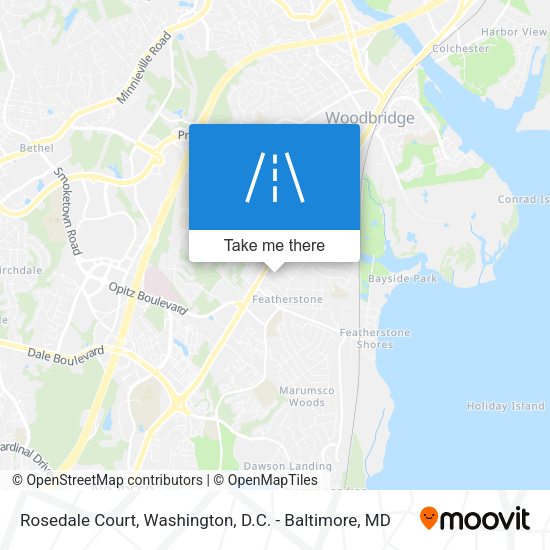 Mapa de Rosedale Court