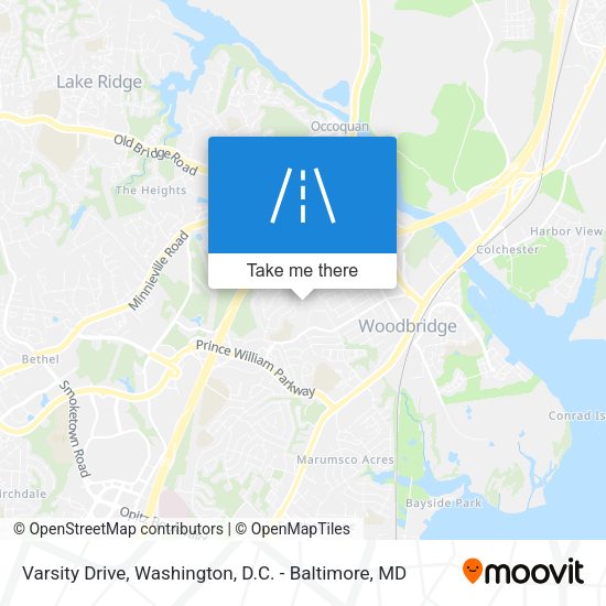 Varsity Drive map