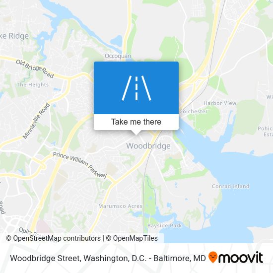 Mapa de Woodbridge Street