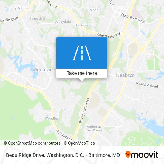 Beau Ridge Drive map