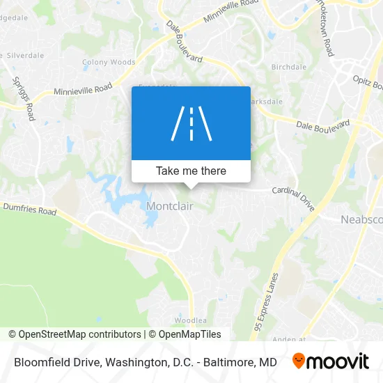 Bloomfield Drive map