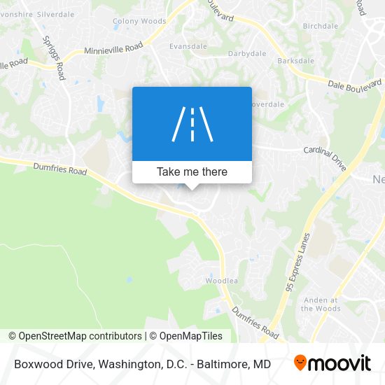 Mapa de Boxwood Drive