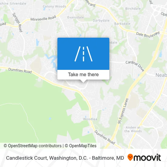 Candlestick Court map