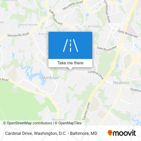 Mapa de Cardinal Drive