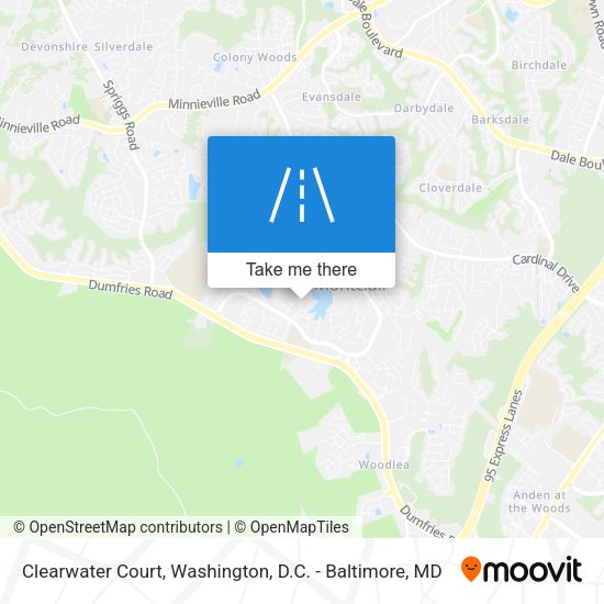 Clearwater Court map