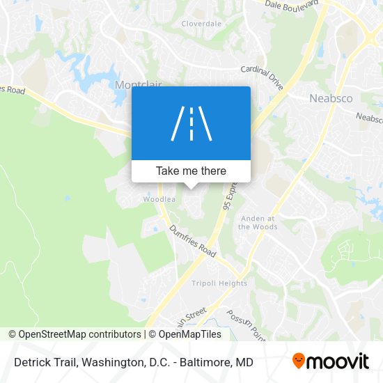 Detrick Trail map