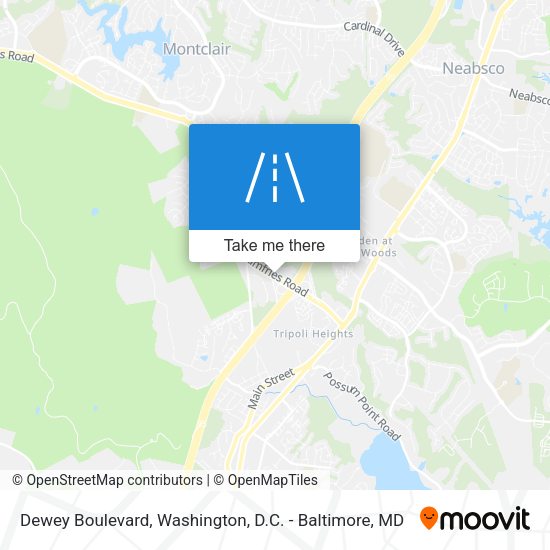Mapa de Dewey Boulevard