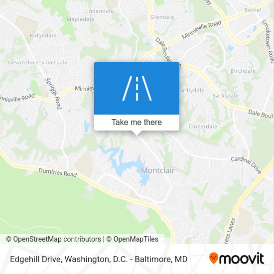 Edgehill Drive map