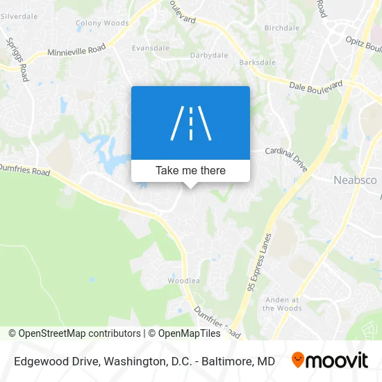 Edgewood Drive map