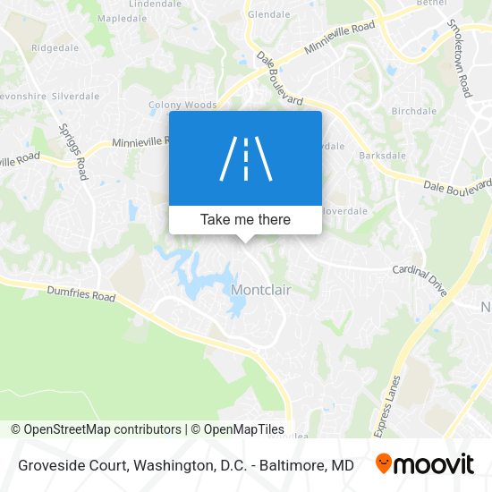 Groveside Court map