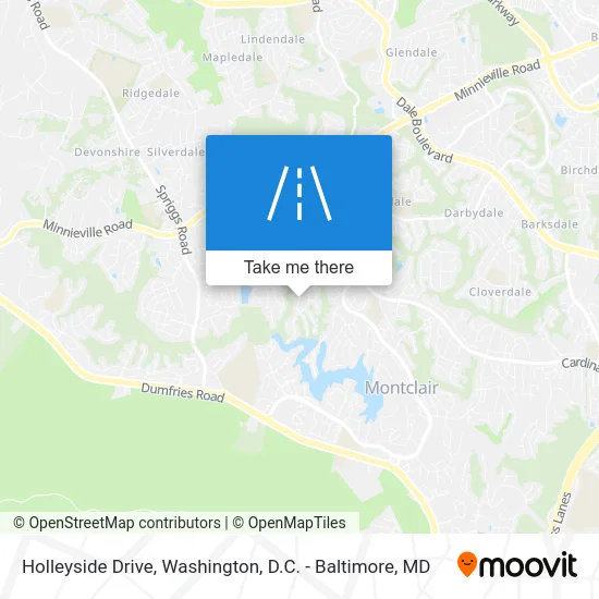 Holleyside Drive map