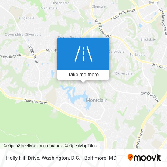 Mapa de Holly Hill Drive