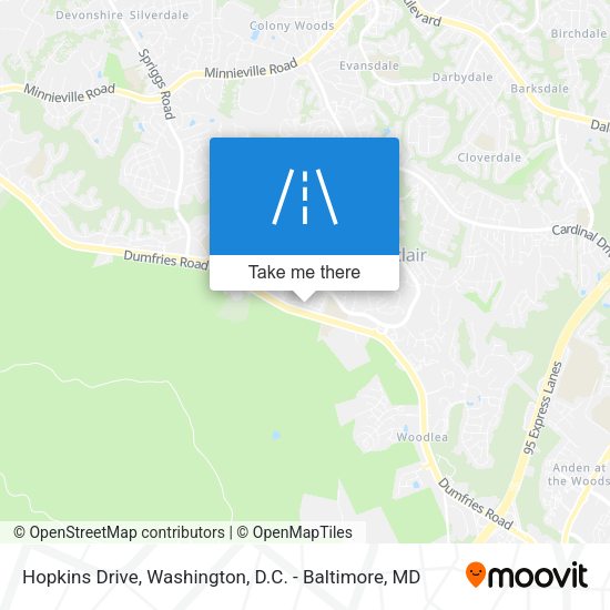 Mapa de Hopkins Drive