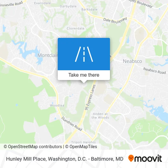 Hunley Mill Place map