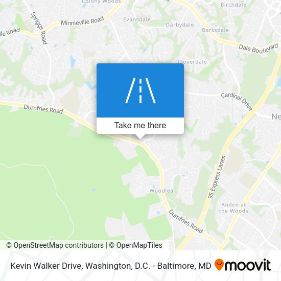 Mapa de Kevin Walker Drive