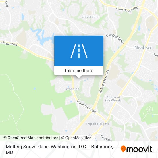 Melting Snow Place map