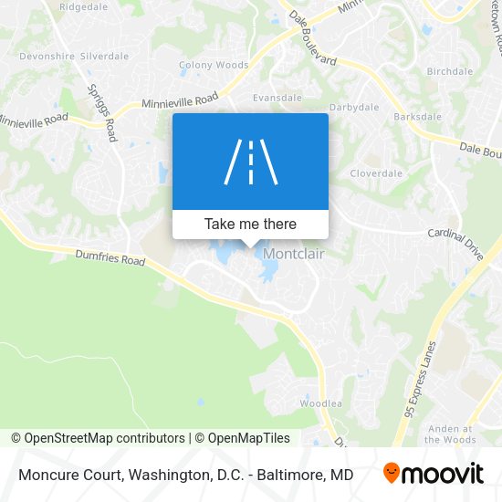 Moncure Court map
