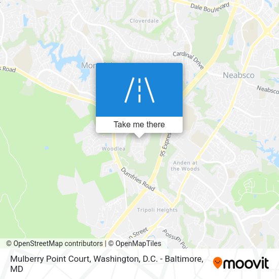 Mapa de Mulberry Point Court