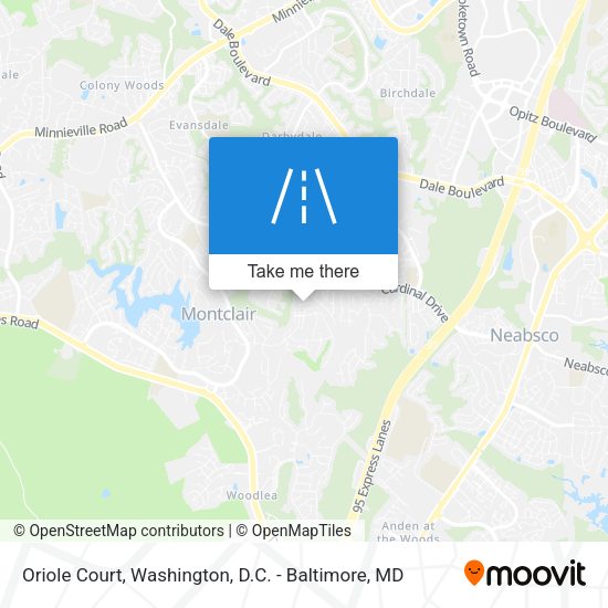 Oriole Court map