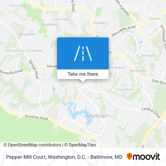 Pepper Mill Court map