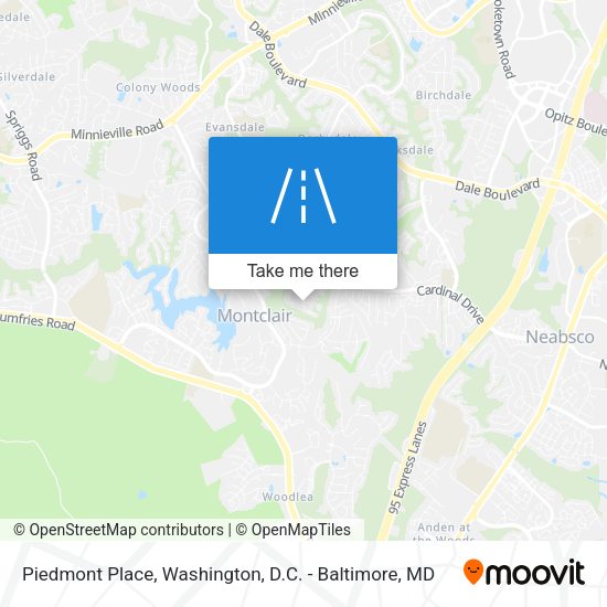 Piedmont Place map