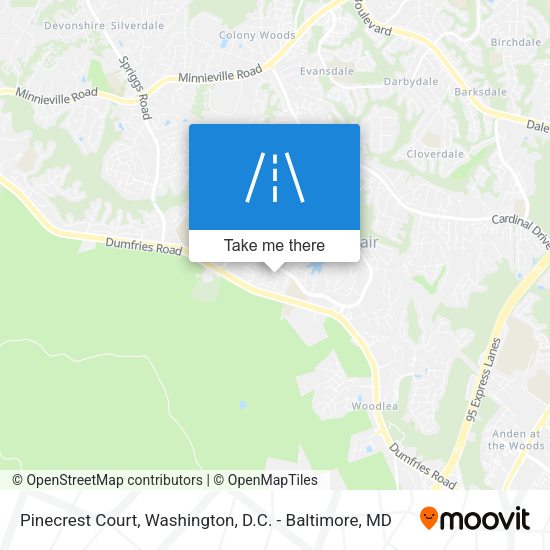 Pinecrest Court map