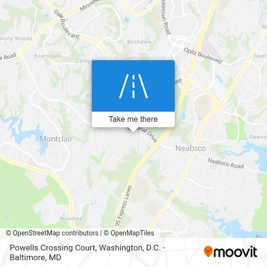 Powells Crossing Court map