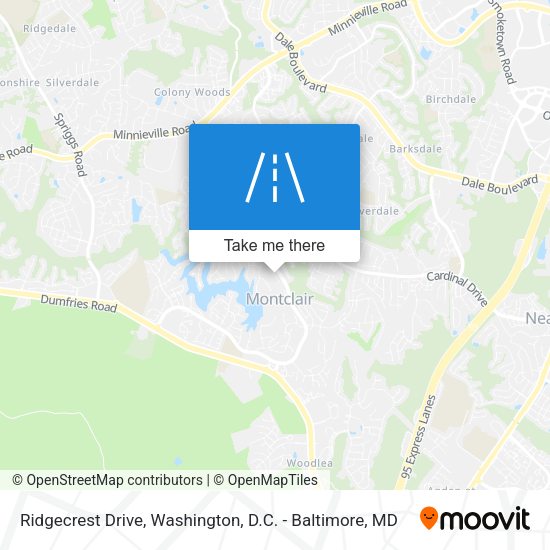 Mapa de Ridgecrest Drive