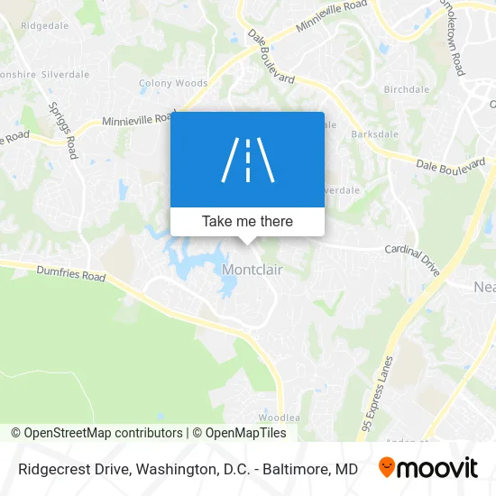 Ridgecrest Drive map