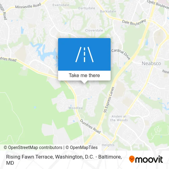 Rising Fawn Terrace map