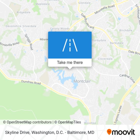 Skyline Drive map