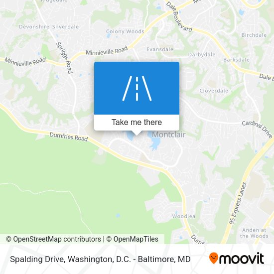 Spalding Drive map
