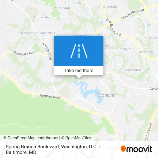 Spring Branch Boulevard map