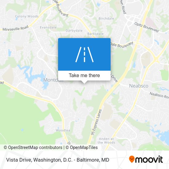 Vista Drive map