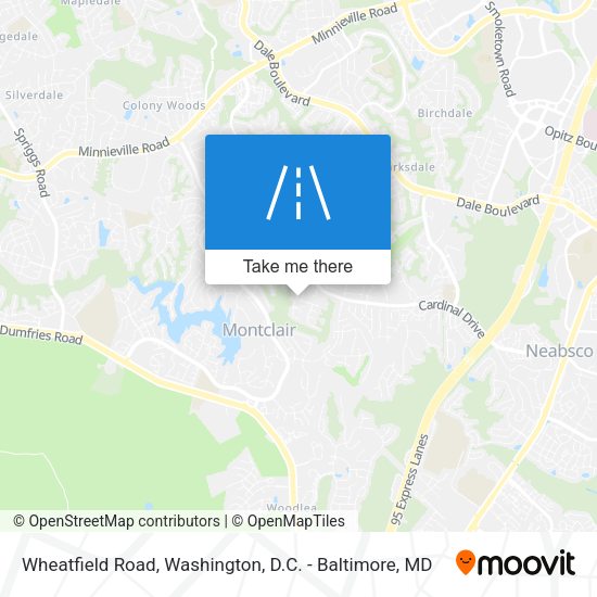 Wheatfield Road map