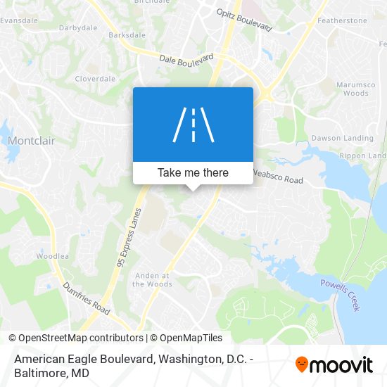 American Eagle Boulevard map