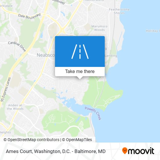 Ames Court map