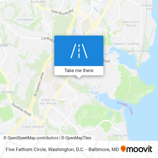 Five Fathom Circle map
