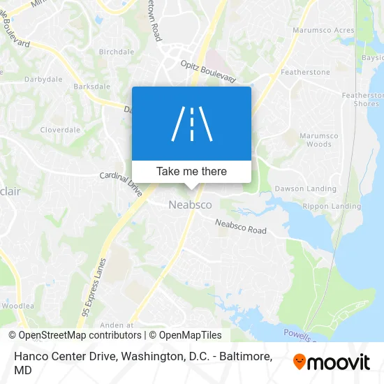 Hanco Center Drive map