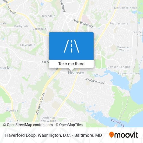 Haverford Loop map