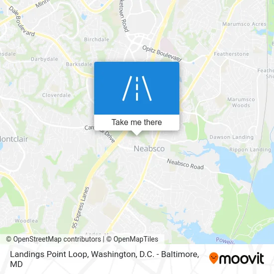 Landings Point Loop map