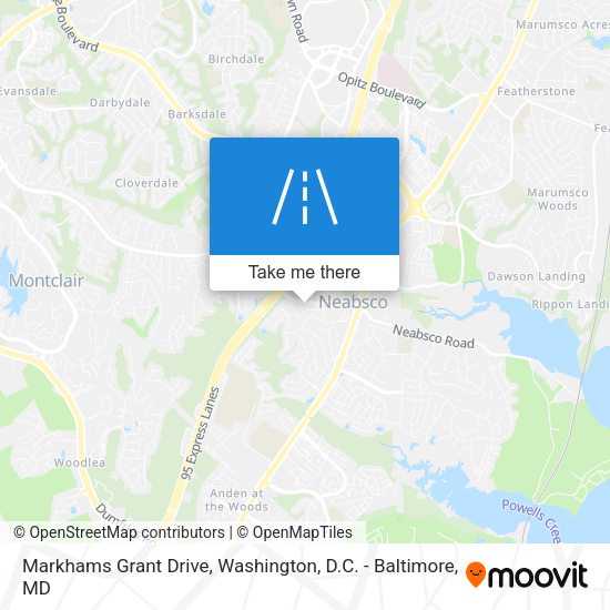 Markhams Grant Drive map