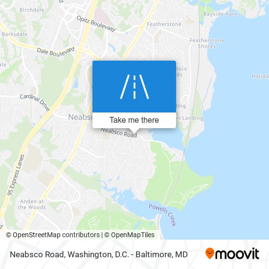 Neabsco Road map
