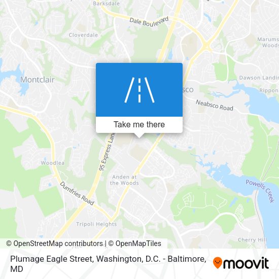 Mapa de Plumage Eagle Street