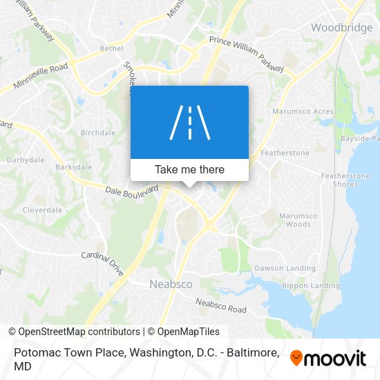 Potomac Town Place map
