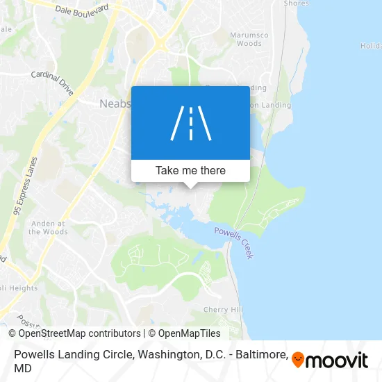 Powells Landing Circle map