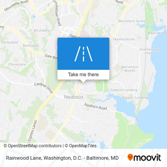 Rainwood Lane map